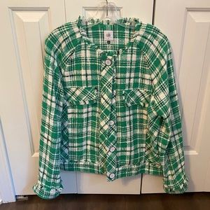 CABI 5653 library jacket plaid